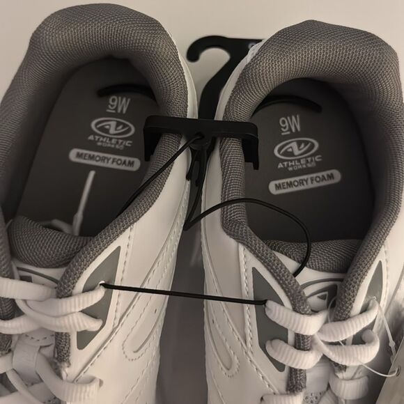 Walking Shoes Mens 9 Wide White Memory Foam - Picture 3 of 5